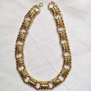 NEEDS REPAIR -Vintage Givenchy Chunky 14K Gold Filled Necklace - BROKEN CLASP